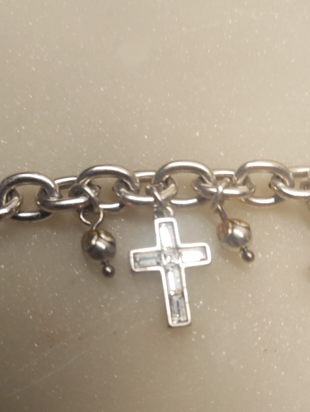 FLASH SALE!🔥 Brighton Sacramento Cross Charm Bracelet Silver Retired - READ! - Picture 12 of 14